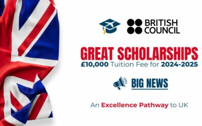 GREAT Scholarships: £10,000 Tuition Fee, Full Coverage for 2024-2025